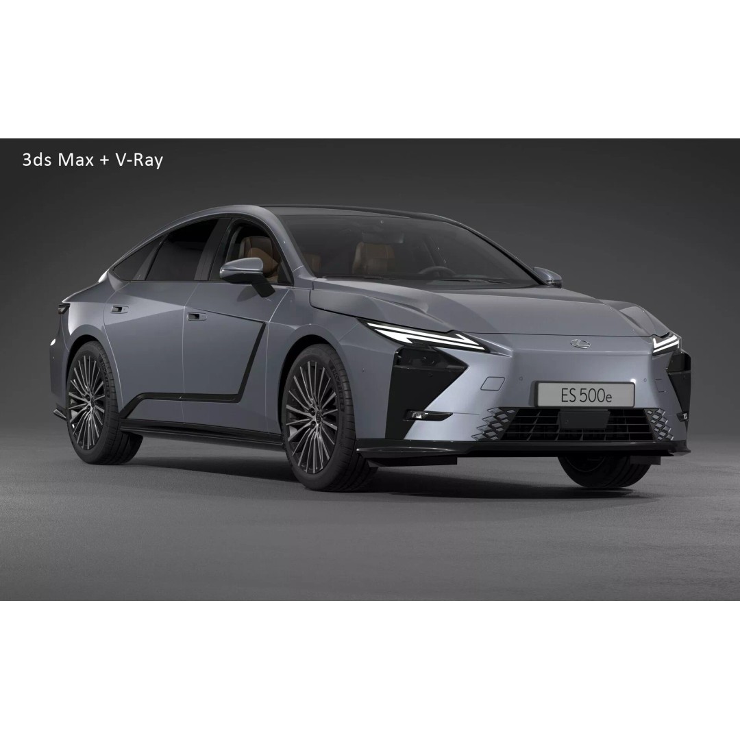 2026 Lexus ES 500e 3D Model – Photorealistic High-Detail Car Asset, FBX - View 29