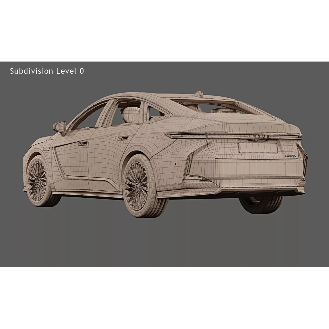 2026 Lexus ES 500e 3D Model – Photorealistic High-Detail Car Asset, FBX - View 31