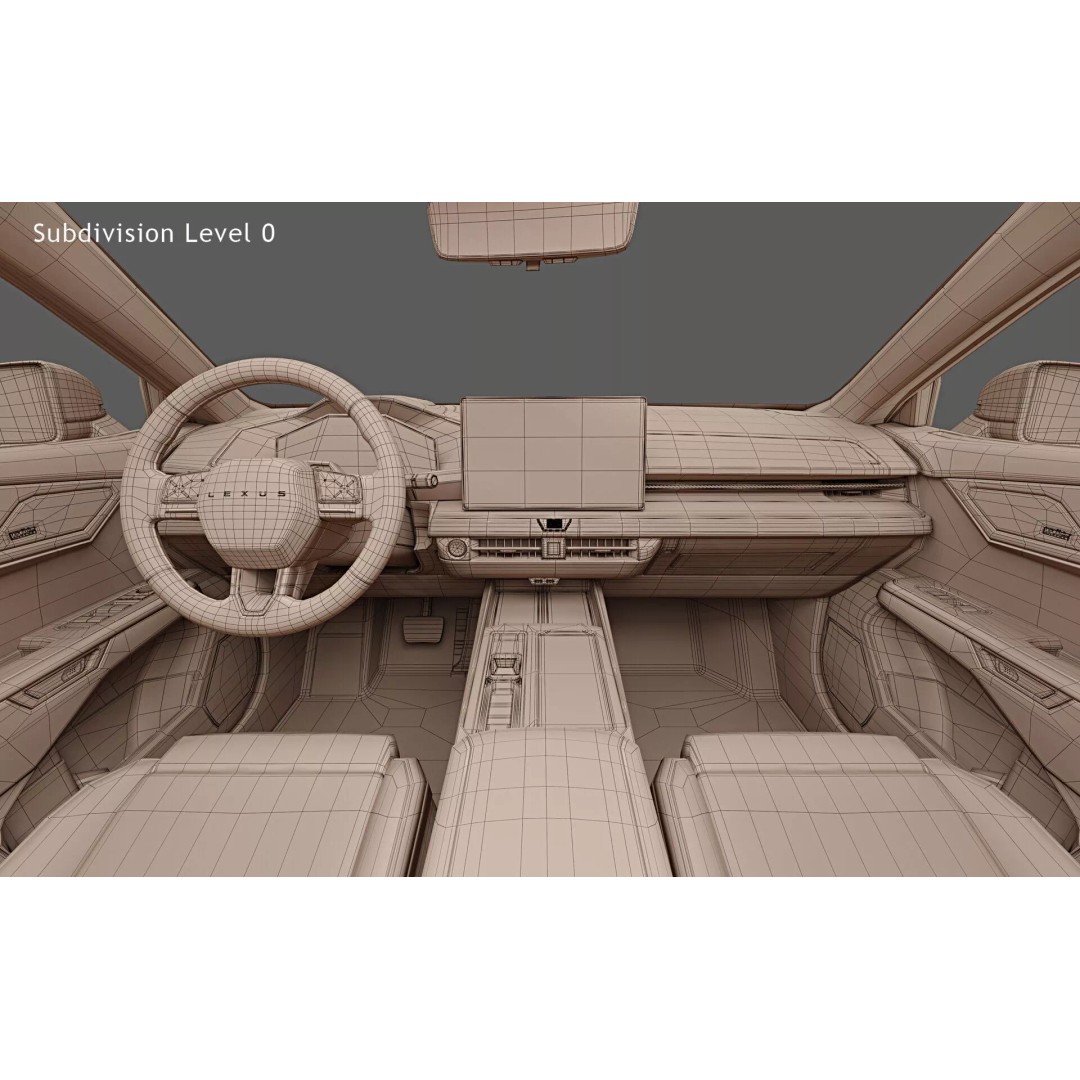 2026 Lexus ES 500e 3D Model – Photorealistic High-Detail Car Asset, FBX - View 34