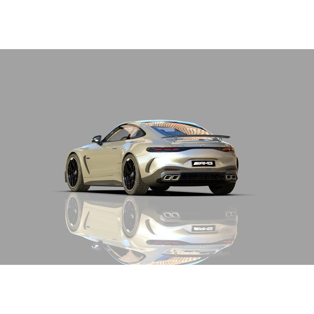 Mercedes Benz AMG GT 2024 3D Model – High Poly Vehicle Asset, FBX, OBJ, Blender - View 10
