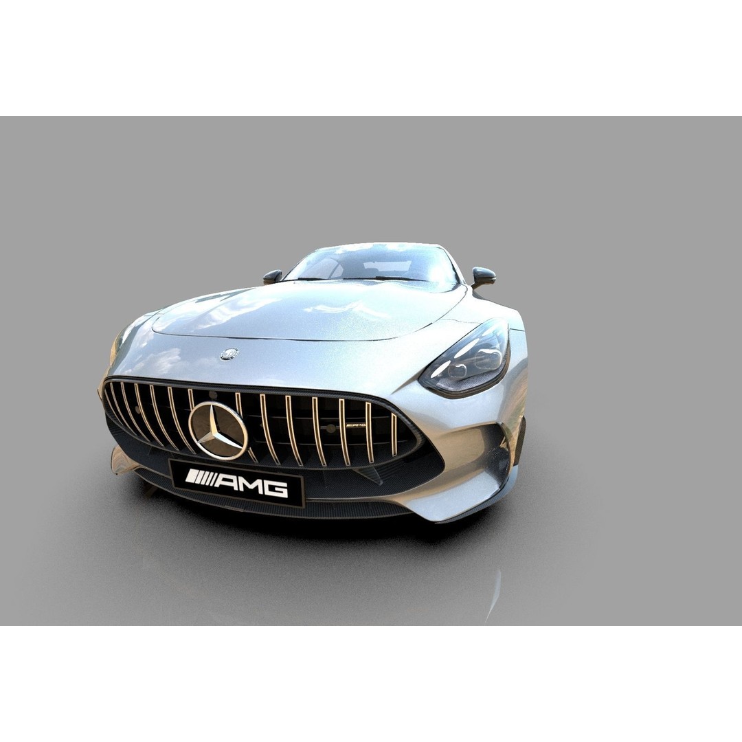 Mercedes Benz AMG GT 2024 3D Model – High Poly Vehicle Asset, FBX, OBJ, Blender - View 11