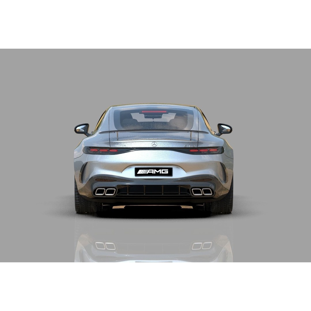 Mercedes Benz AMG GT 2024 3D Model – High Poly Vehicle Asset, FBX, OBJ, Blender - View 13