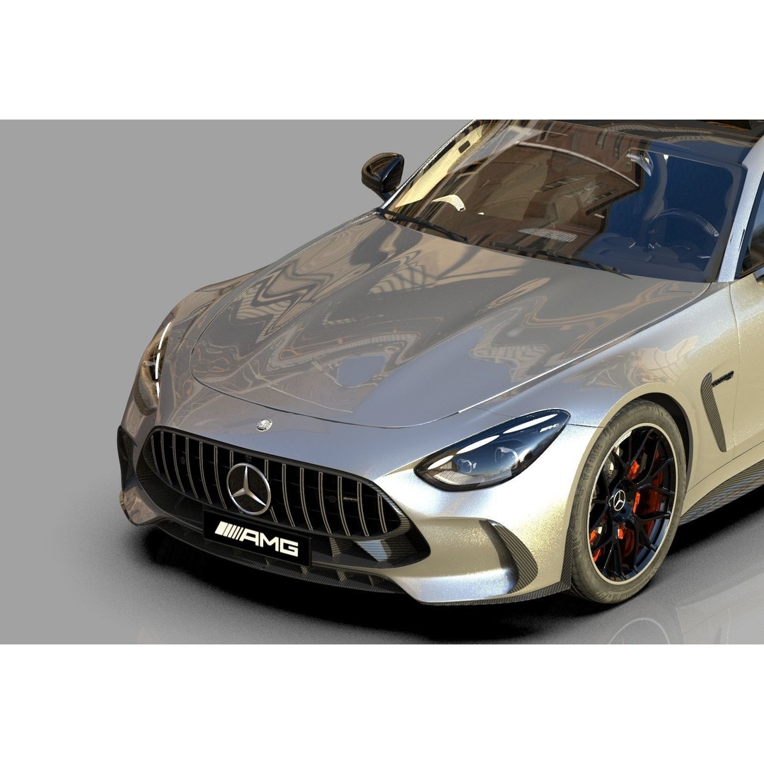Mercedes Benz AMG GT 2024 3D Model – High Poly Vehicle Asset, FBX, OBJ, Blender - View 15