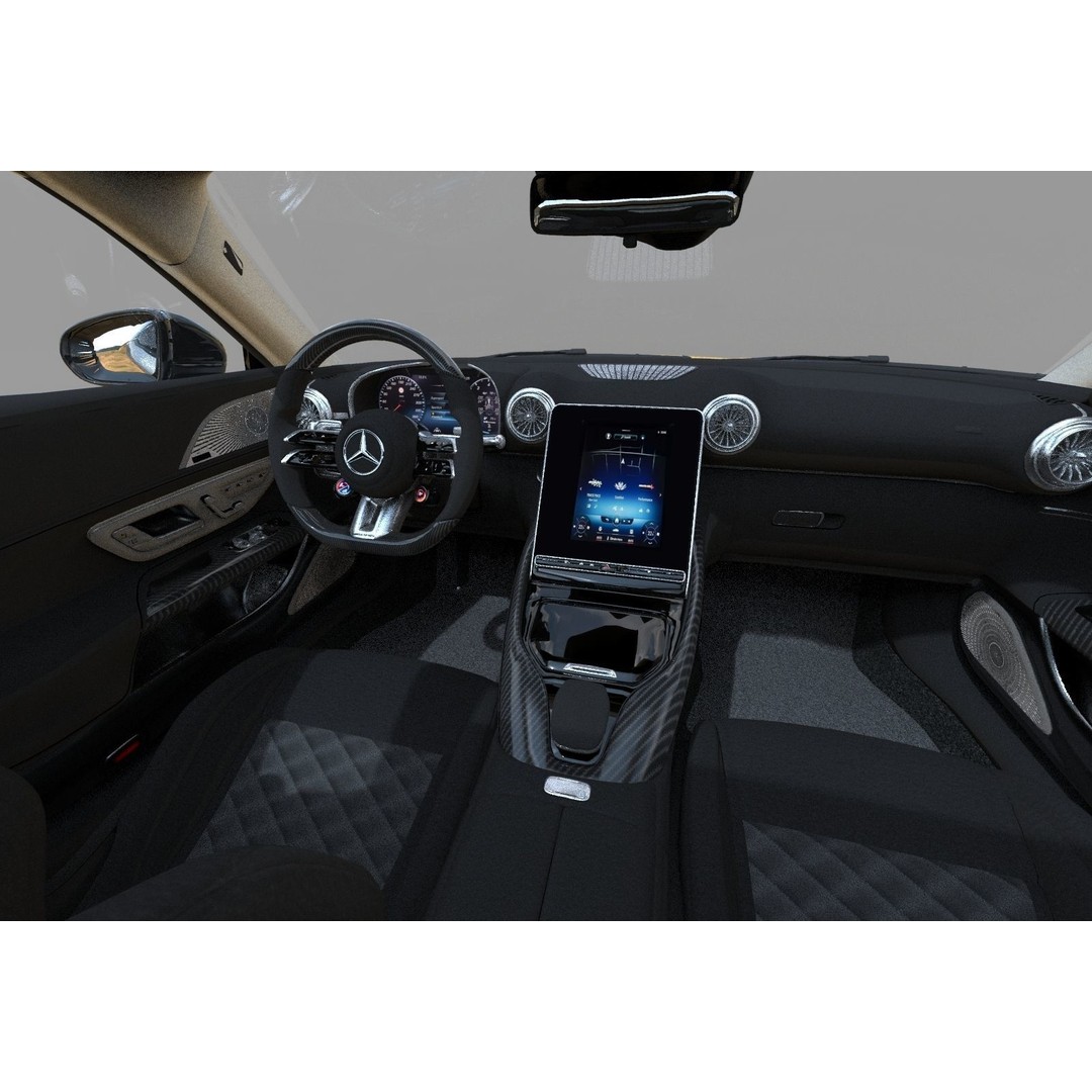 Mercedes Benz AMG GT 2024 3D Model – High Poly Vehicle Asset, FBX, OBJ, Blender - View 21