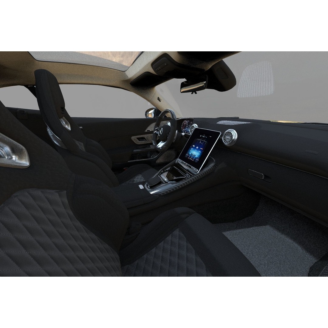 Mercedes Benz AMG GT 2024 3D Model – High Poly Vehicle Asset, FBX, OBJ, Blender - View 23