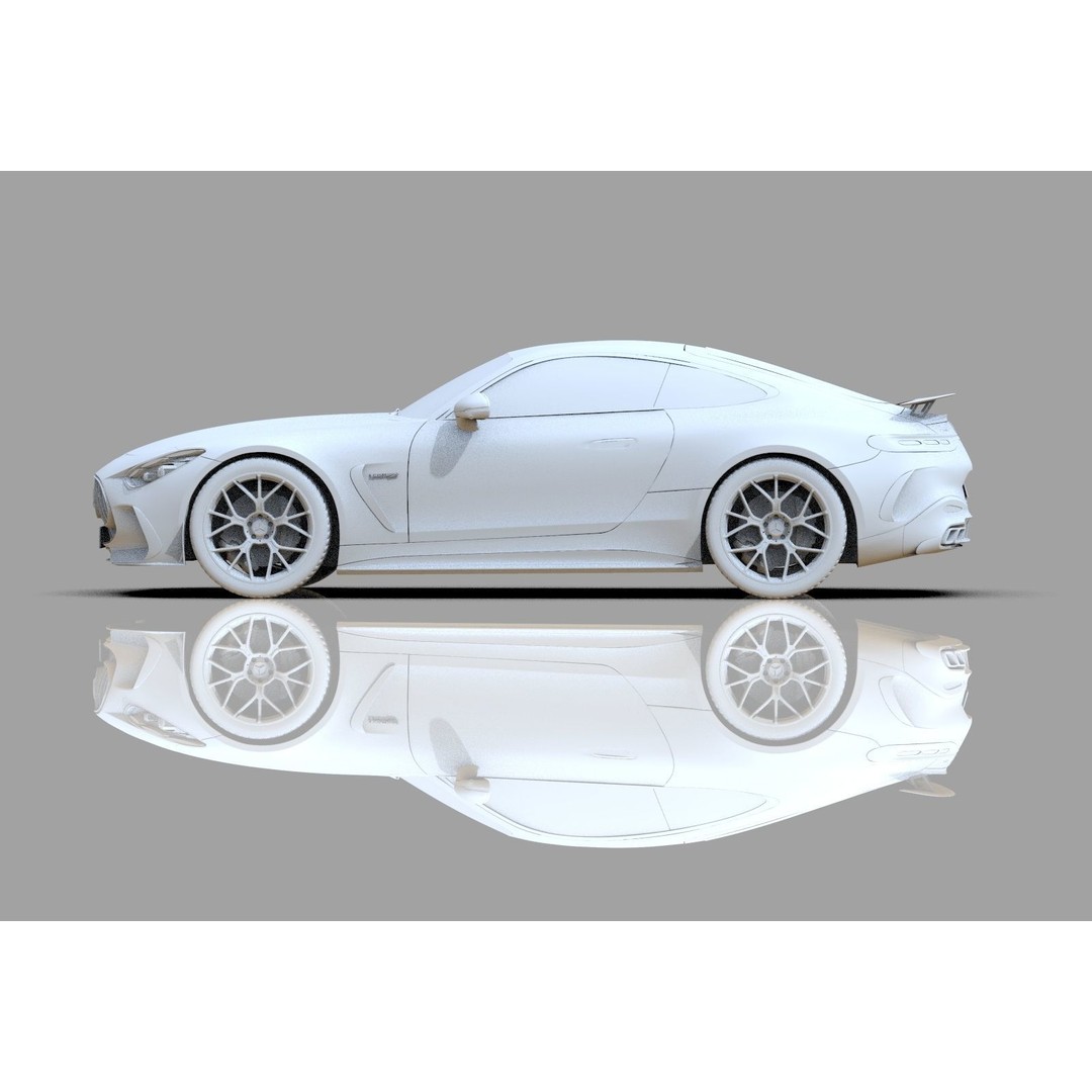 Mercedes Benz AMG GT 2024 3D Model – High Poly Vehicle Asset, FBX, OBJ, Blender - View 27