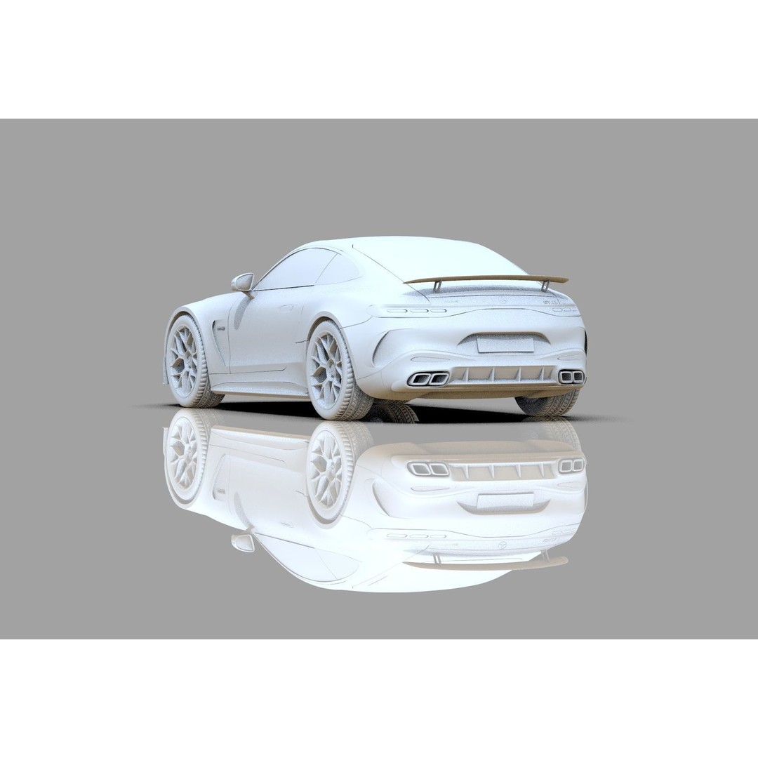 Mercedes Benz AMG GT 2024 3D Model – High Poly Vehicle Asset, FBX, OBJ, Blender - View 28