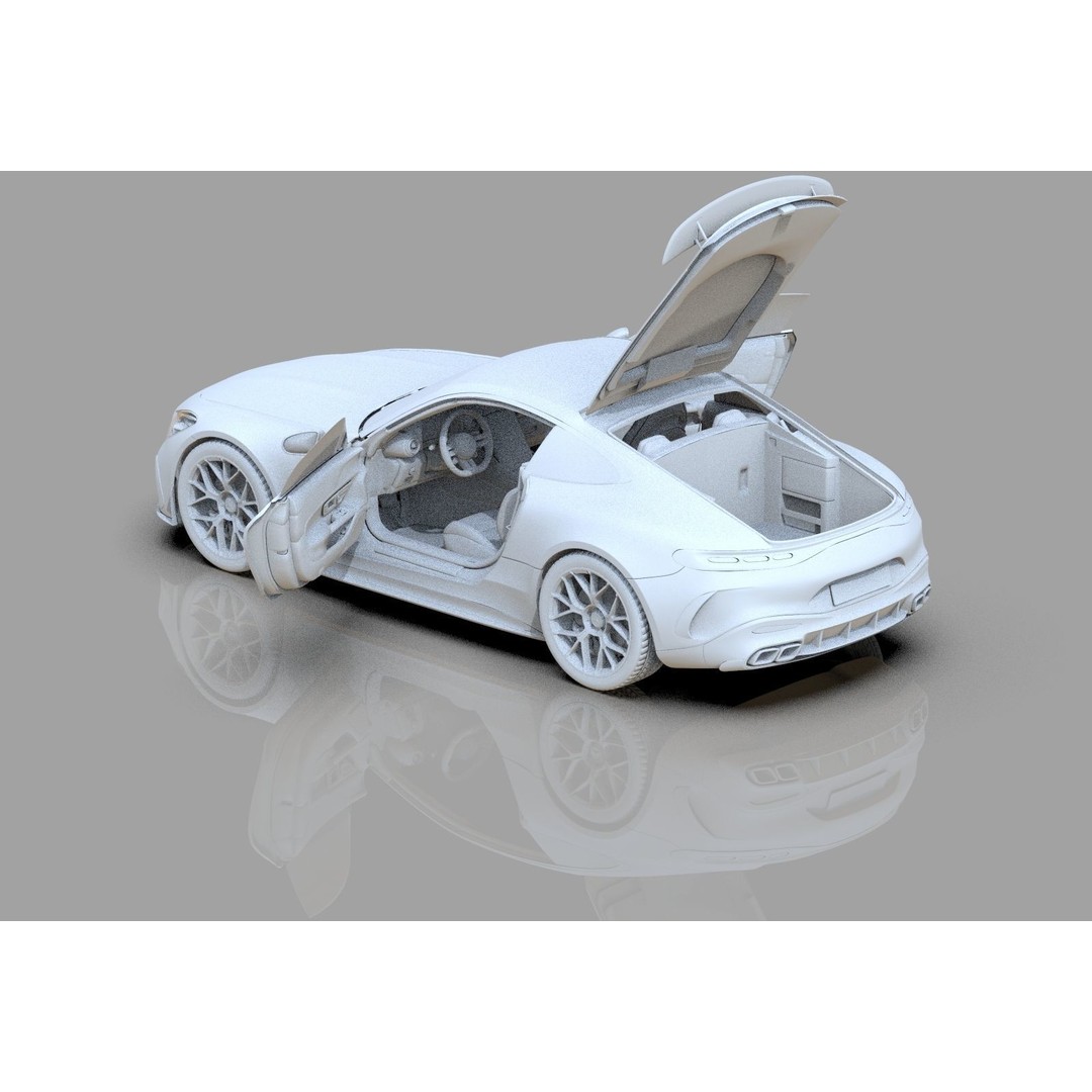 Mercedes Benz AMG GT 2024 3D Model – High Poly Vehicle Asset, FBX, OBJ, Blender - View 31