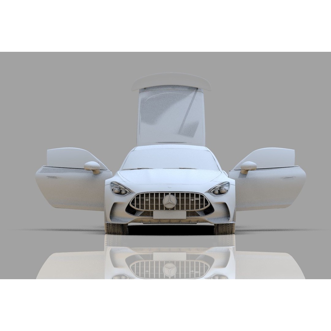 Mercedes Benz AMG GT 2024 3D Model – High Poly Vehicle Asset, FBX, OBJ, Blender - View 32