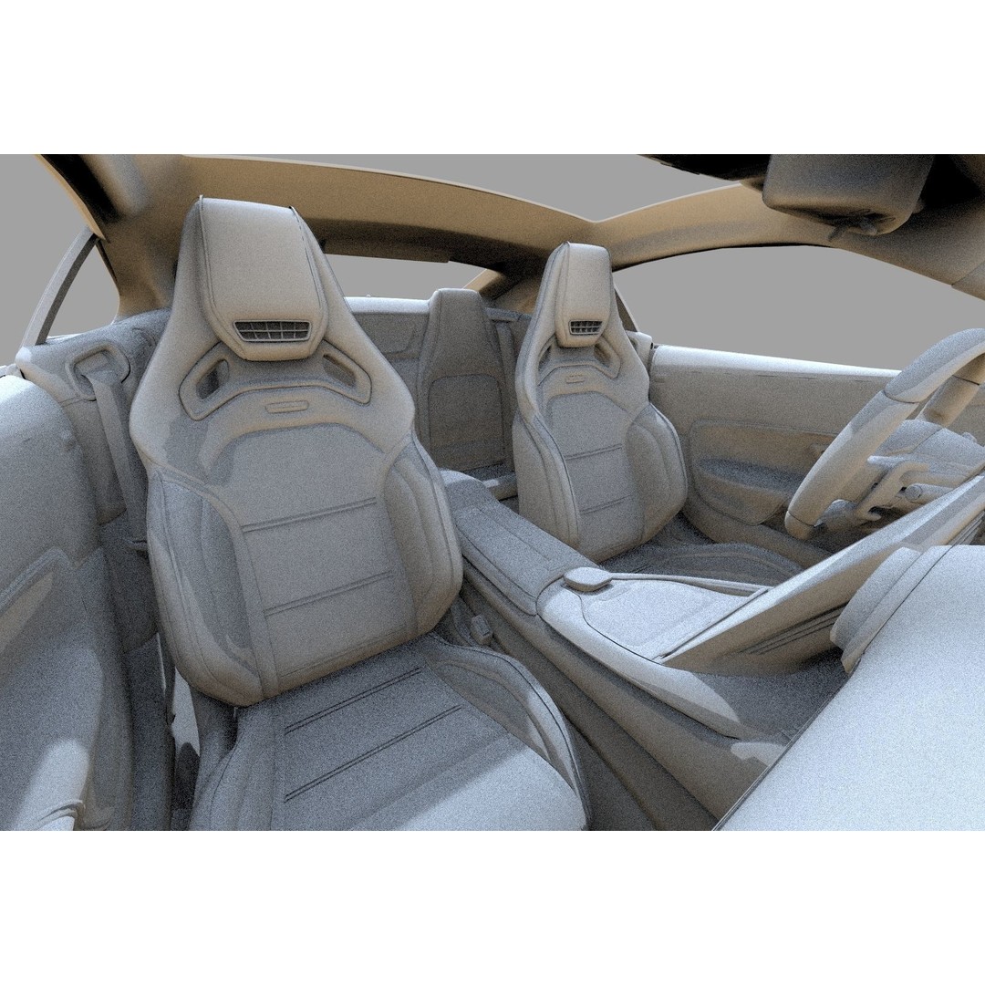 Mercedes Benz AMG GT 2024 3D Model – High Poly Vehicle Asset, FBX, OBJ, Blender - View 35