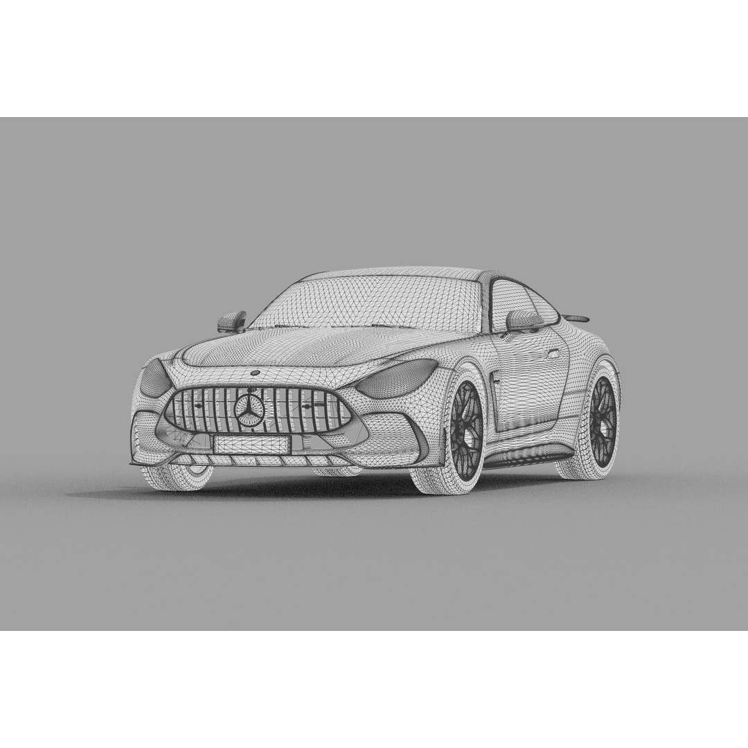 Mercedes Benz AMG GT 2024 3D Model – High Poly Vehicle Asset, FBX, OBJ, Blender - View 37