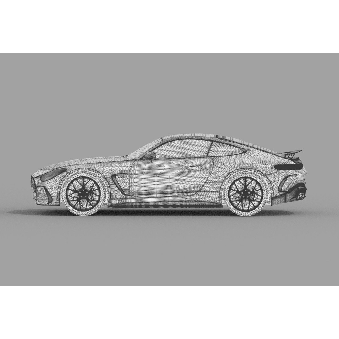 Mercedes Benz AMG GT 2024 3D Model – High Poly Vehicle Asset, FBX, OBJ, Blender - View 38