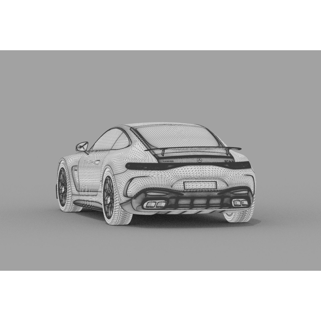 Mercedes Benz AMG GT 2024 3D Model – High Poly Vehicle Asset, FBX, OBJ, Blender - View 39