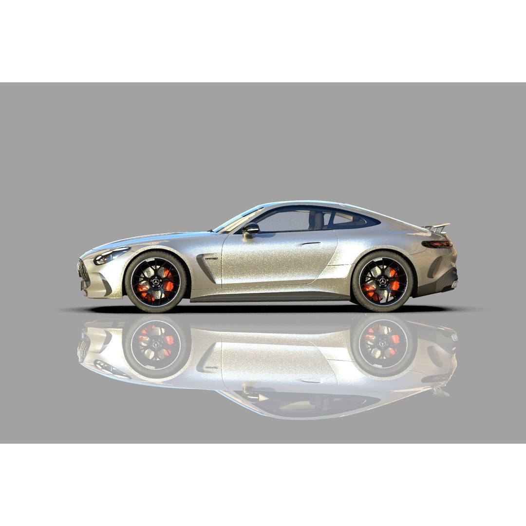 Mercedes Benz AMG GT 2024 3D Model – High Poly Vehicle Asset, FBX, OBJ, Blender - View 4
