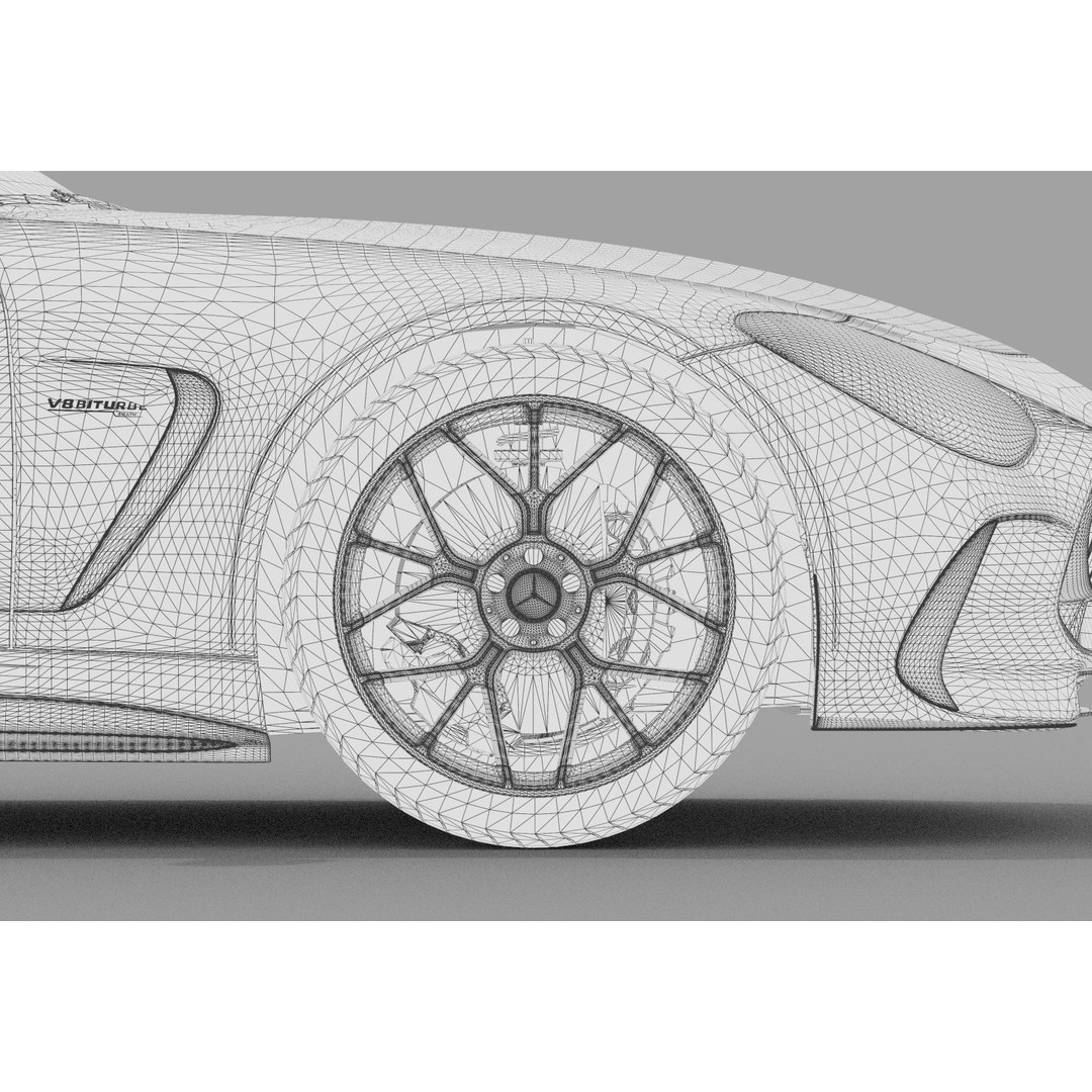 Mercedes Benz AMG GT 2024 3D Model – High Poly Vehicle Asset, FBX, OBJ, Blender - View 40