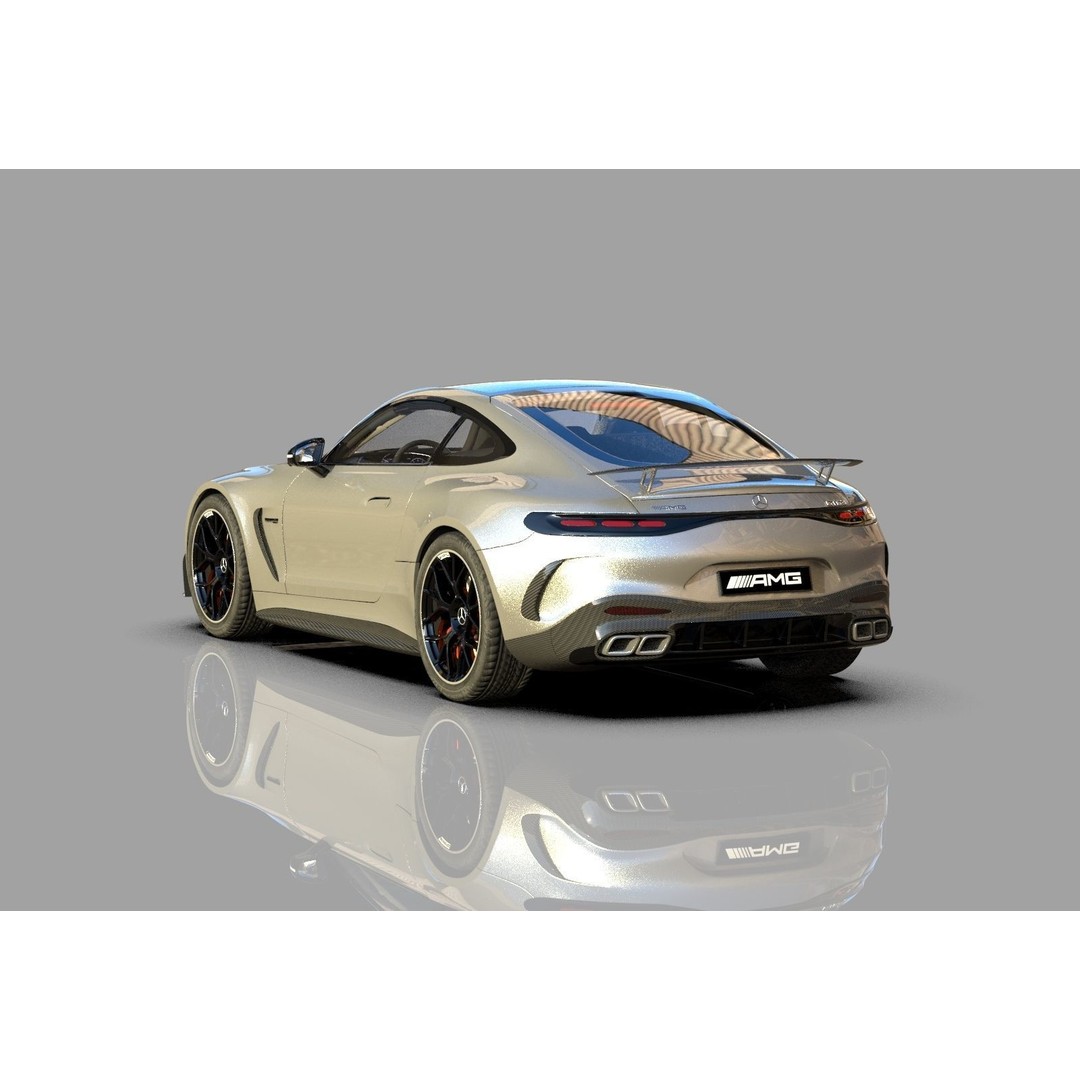 Mercedes Benz AMG GT 2024 3D Model – High Poly Vehicle Asset, FBX, OBJ, Blender - View 5