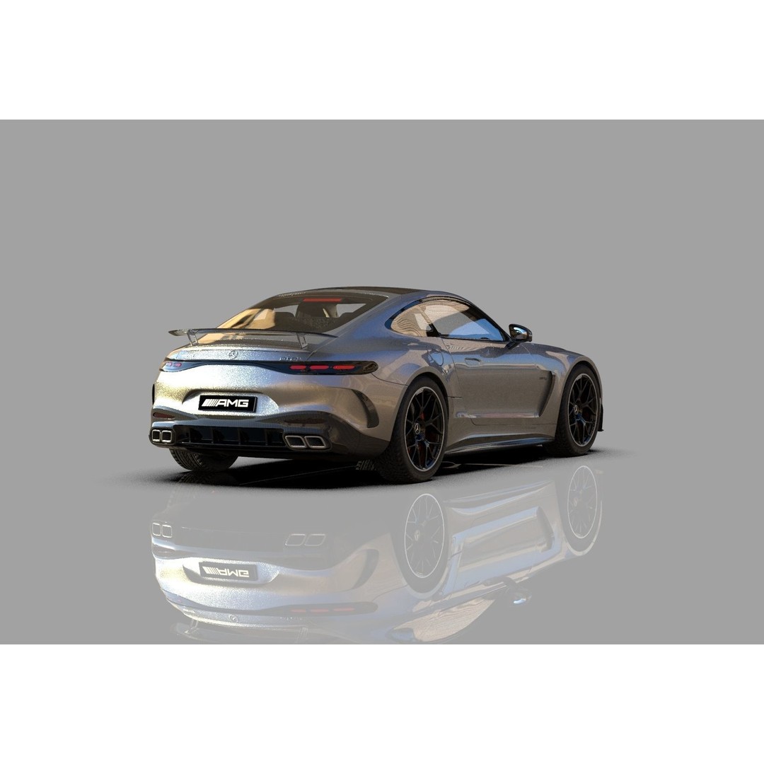 Mercedes Benz AMG GT 2024 3D Model – High Poly Vehicle Asset, FBX, OBJ, Blender - View 7