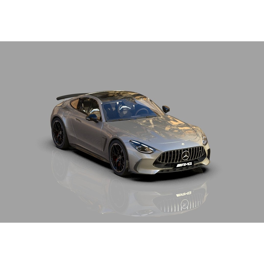 Mercedes Benz AMG GT 2024 3D Model – High Poly Vehicle Asset, FBX, OBJ, Blender - View 8