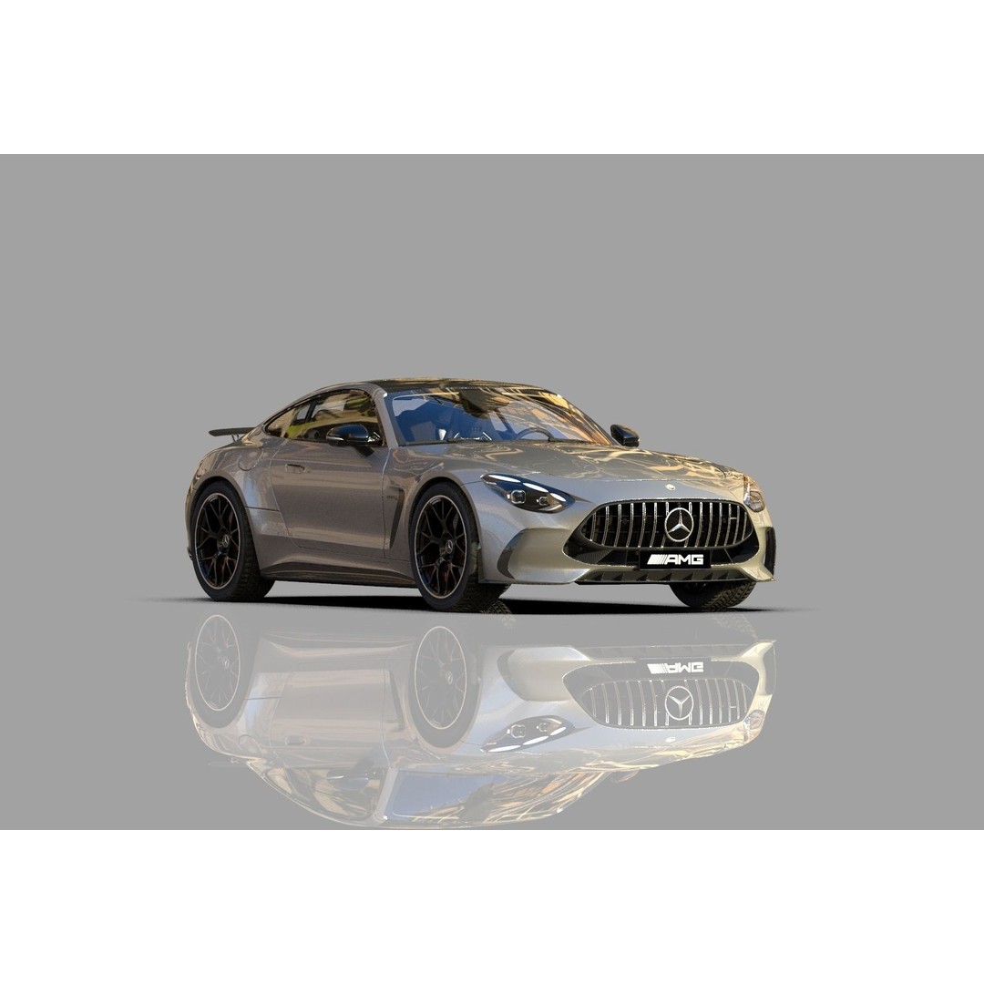 Mercedes Benz AMG GT 2024 3D Model – High Poly Vehicle Asset, FBX, OBJ, Blender - View 9