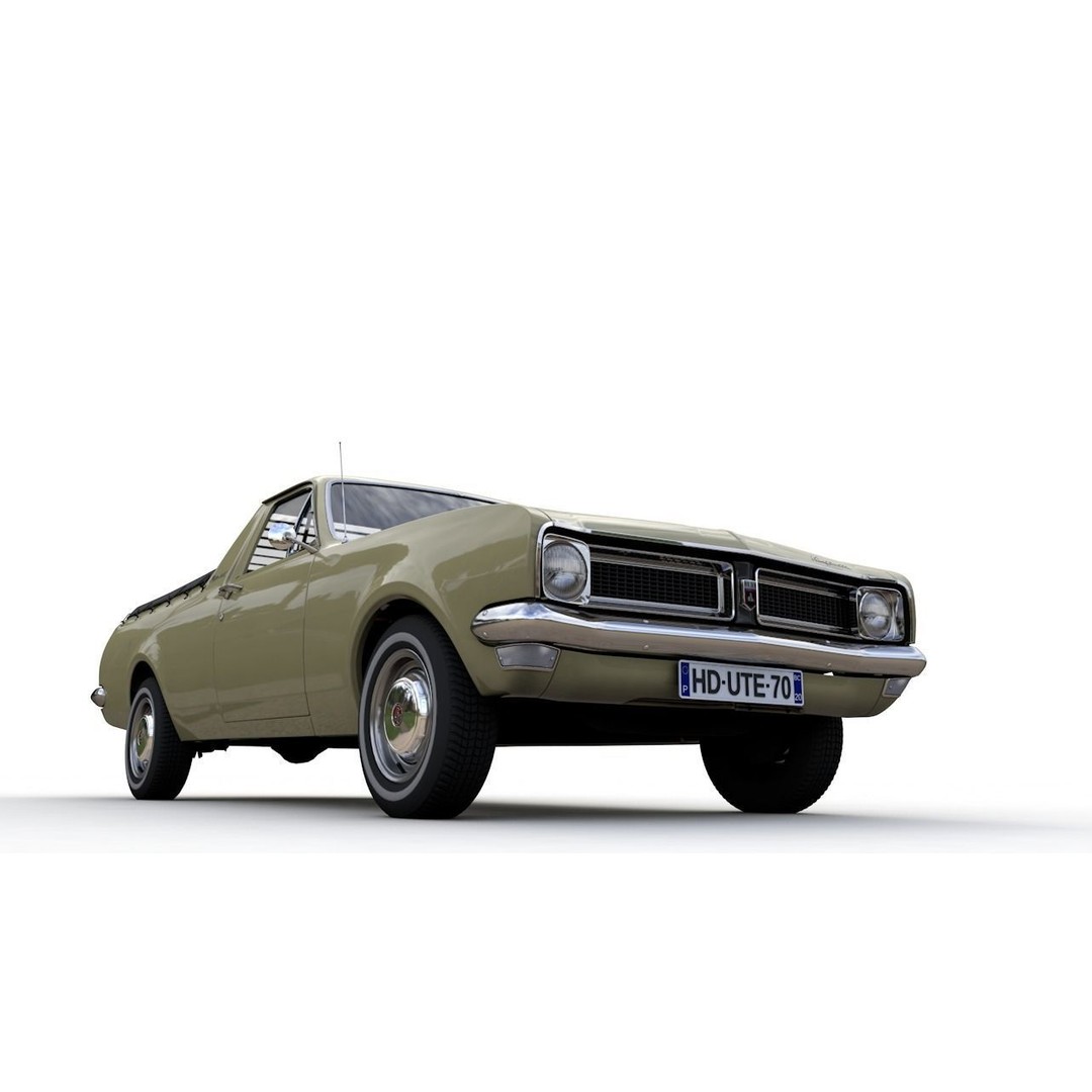 Holden HG Ute Kingswood 1970 3D Model – High Detail Game Asset, FBX - View 13