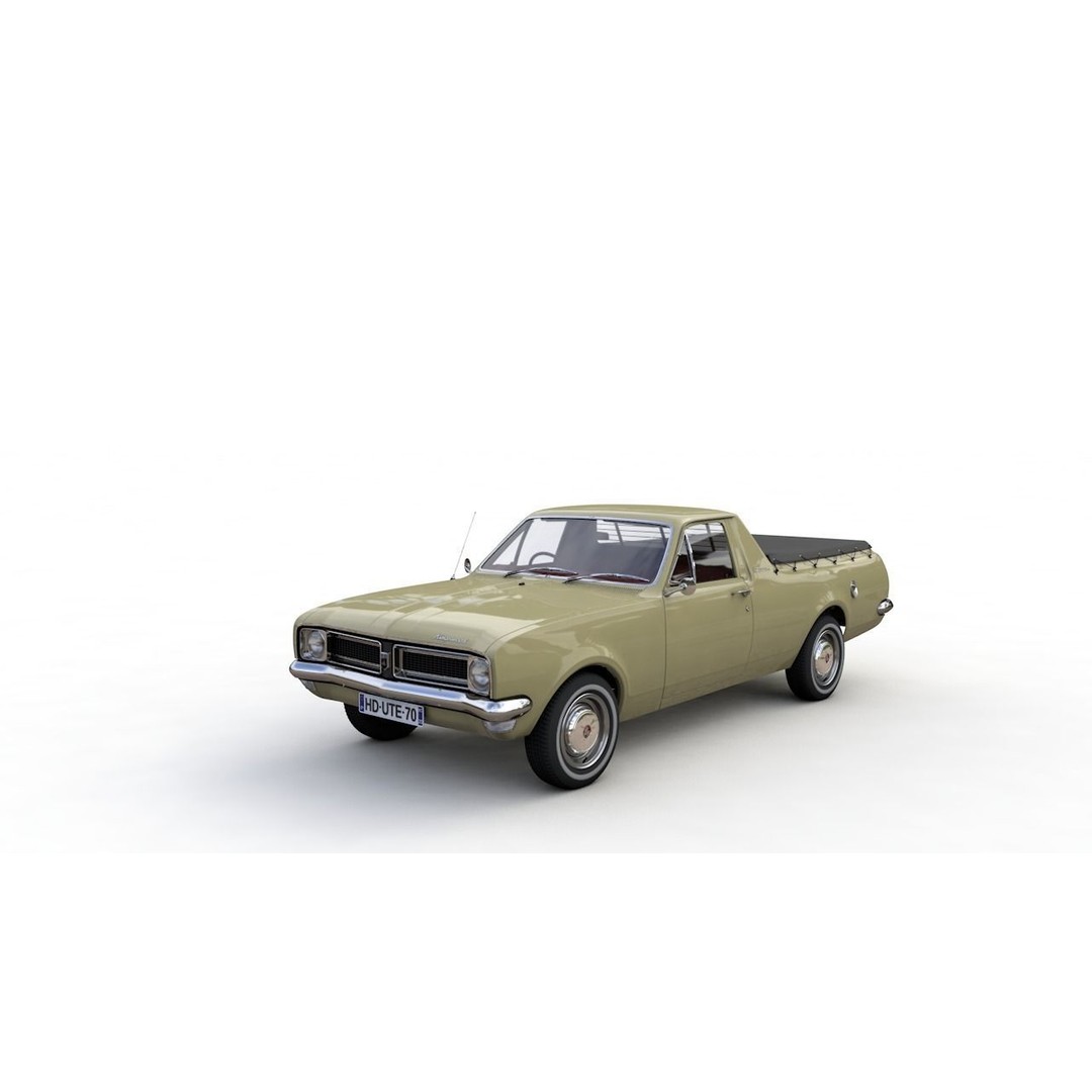 Holden HG Ute Kingswood 1970 3D Model – High Detail Game Asset, FBX - View 14