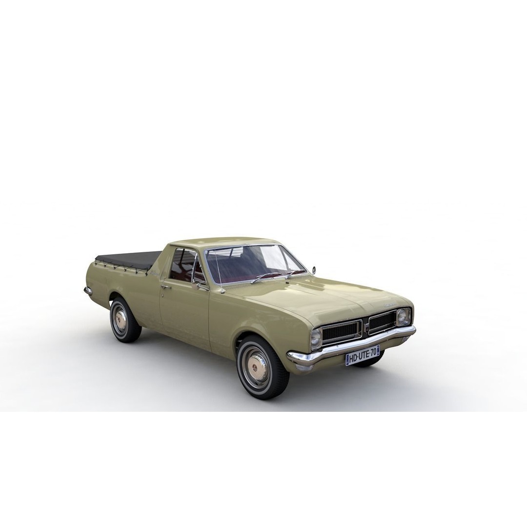 Holden HG Ute Kingswood 1970 3D Model – High Detail Game Asset, FBX - View 15