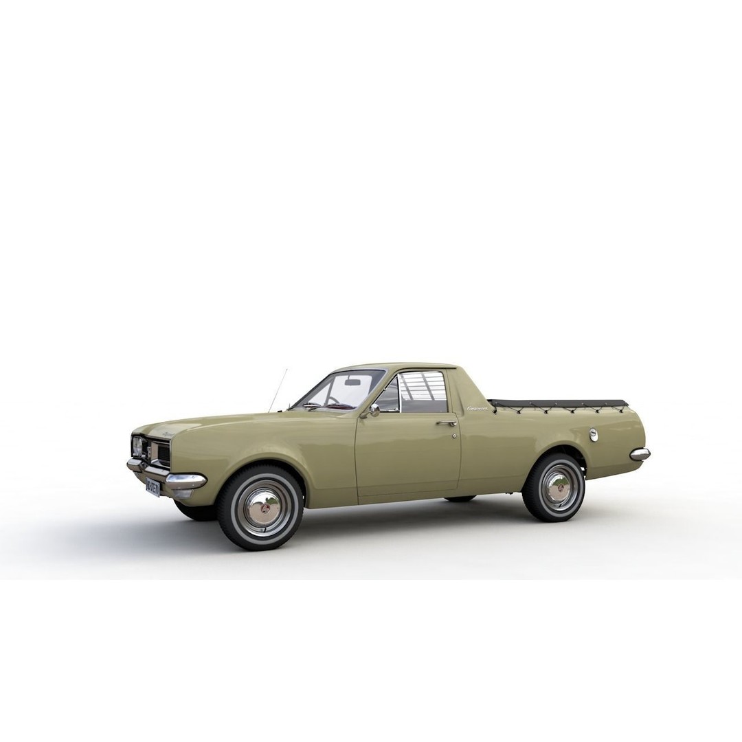 Holden HG Ute Kingswood 1970 3D Model – High Detail Game Asset, FBX - View 16