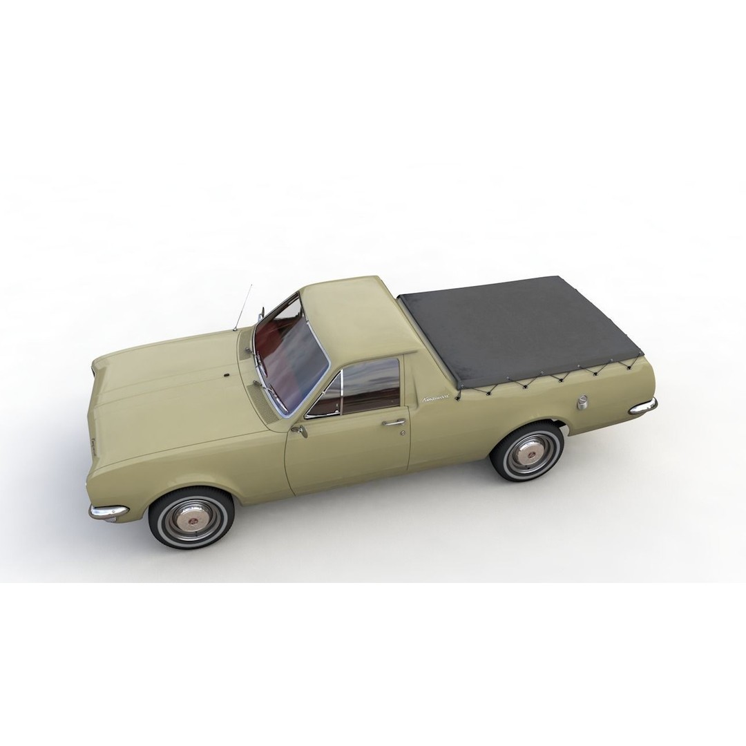 Holden HG Ute Kingswood 1970 3D Model – High Detail Game Asset, FBX - View 17