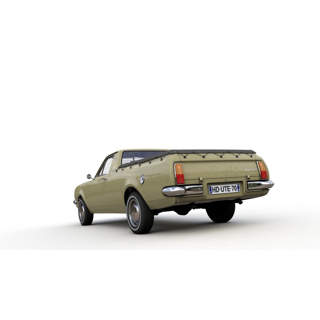 Holden HG Ute Kingswood 1970 3D Model – High Detail Game Asset, FBX - View 18