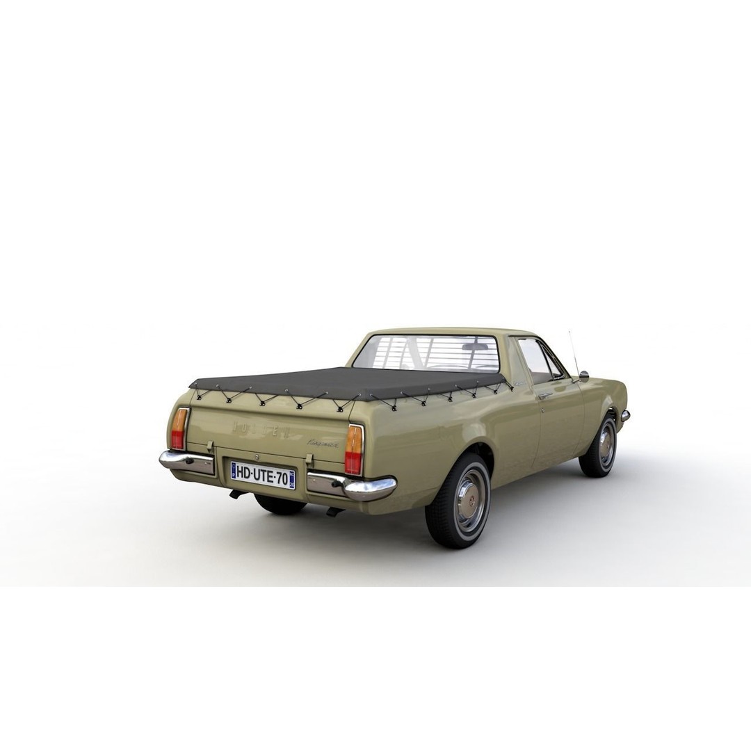 Holden HG Ute Kingswood 1970 3D Model – High Detail Game Asset, FBX - View 19