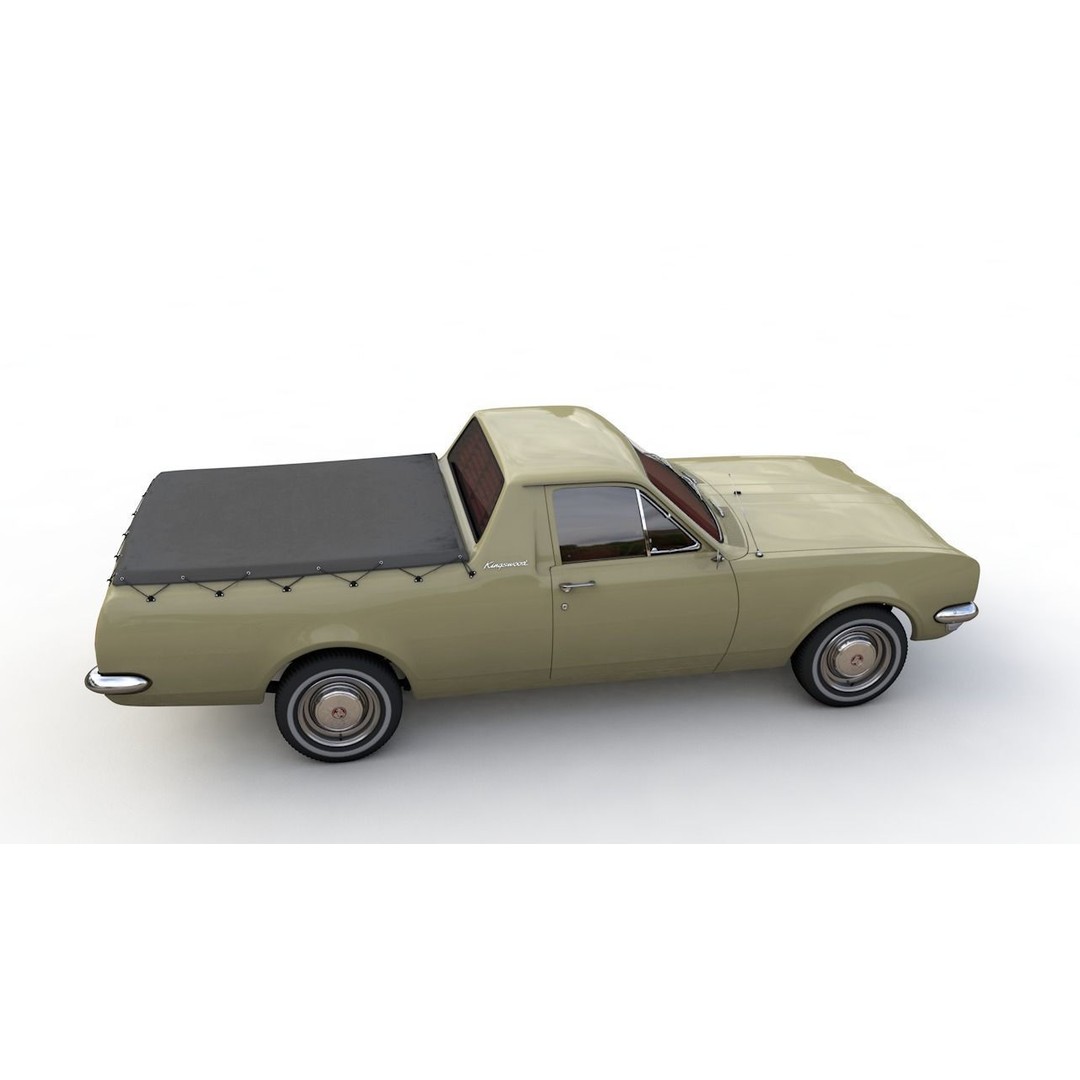 Holden HG Ute Kingswood 1970 3D Model – High Detail Game Asset, FBX - View 20