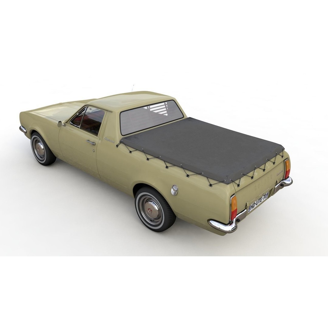 Holden HG Ute Kingswood 1970 3D Model – High Detail Game Asset, FBX - View 21