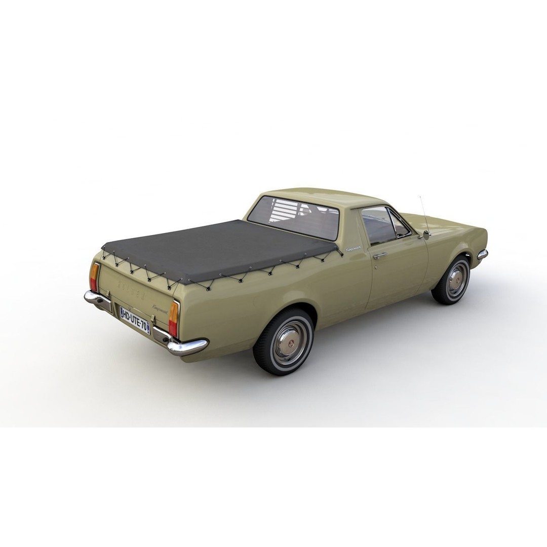 Holden HG Ute Kingswood 1970 3D Model – High Detail Game Asset, FBX - View 23