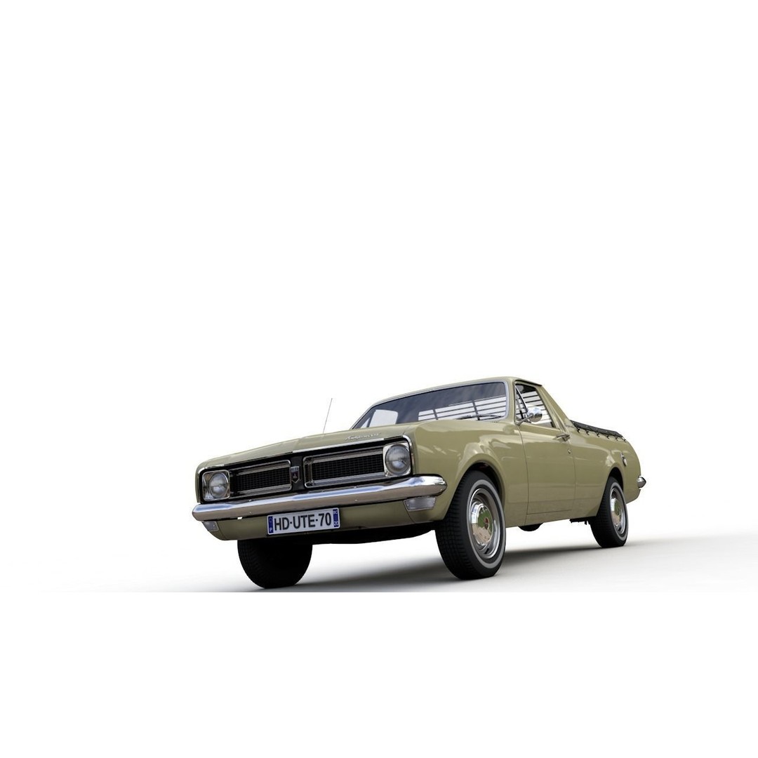 Holden HG Ute Kingswood 1970 3D Model – High Detail Game Asset, FBX - View 24