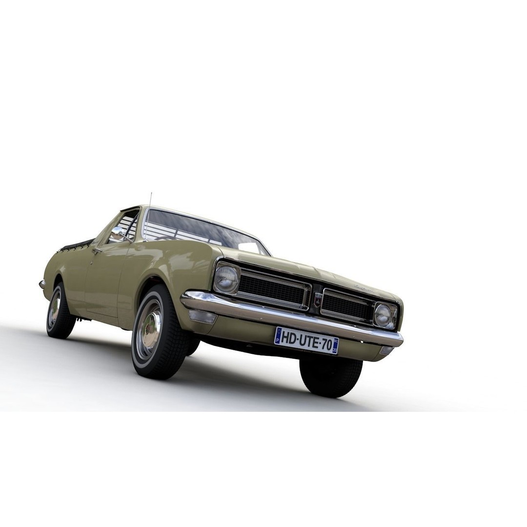 Holden HG Ute Kingswood 1970 3D Model – High Detail Game Asset, FBX - View 25