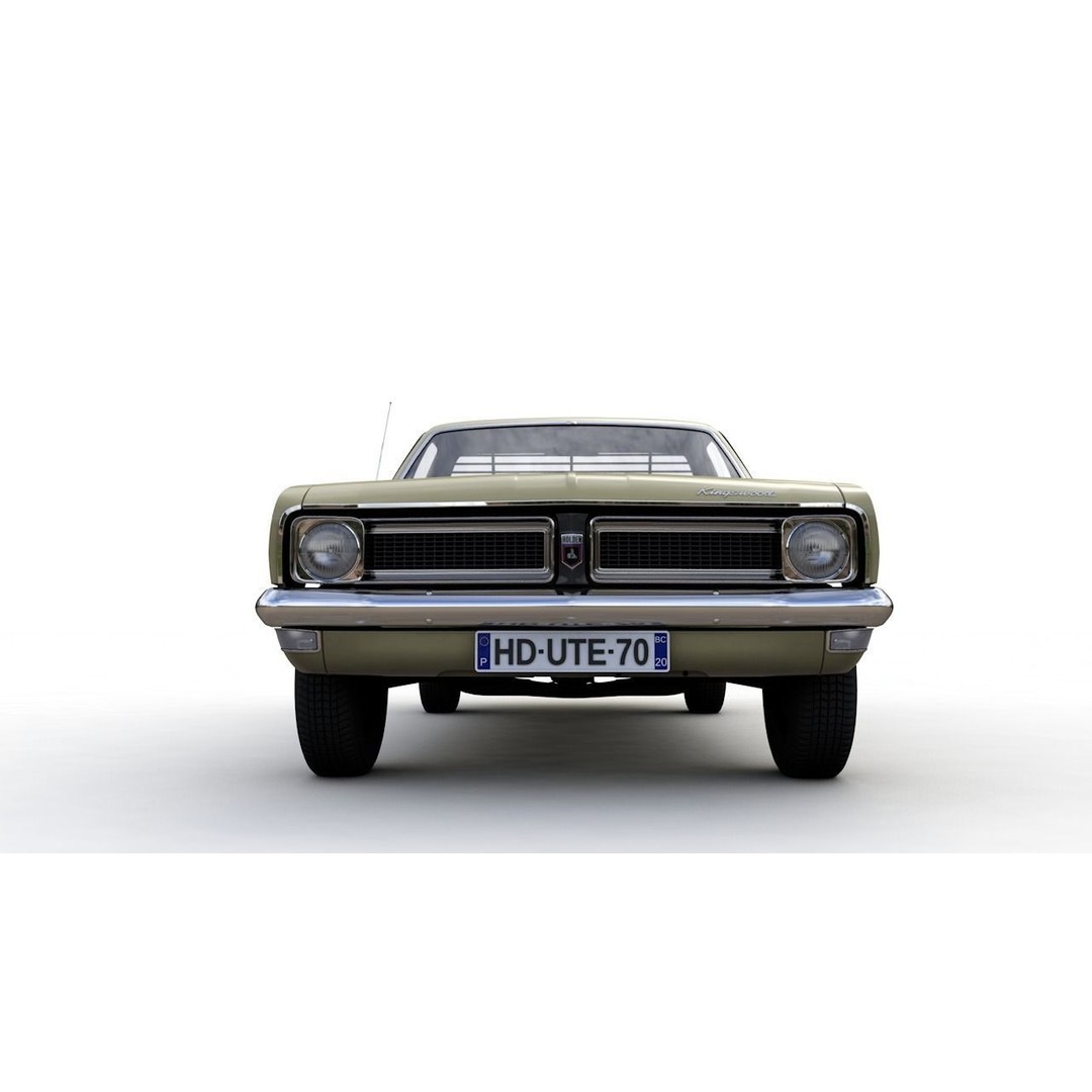 Holden HG Ute Kingswood 1970 3D Model – High Detail Game Asset, FBX - View 27