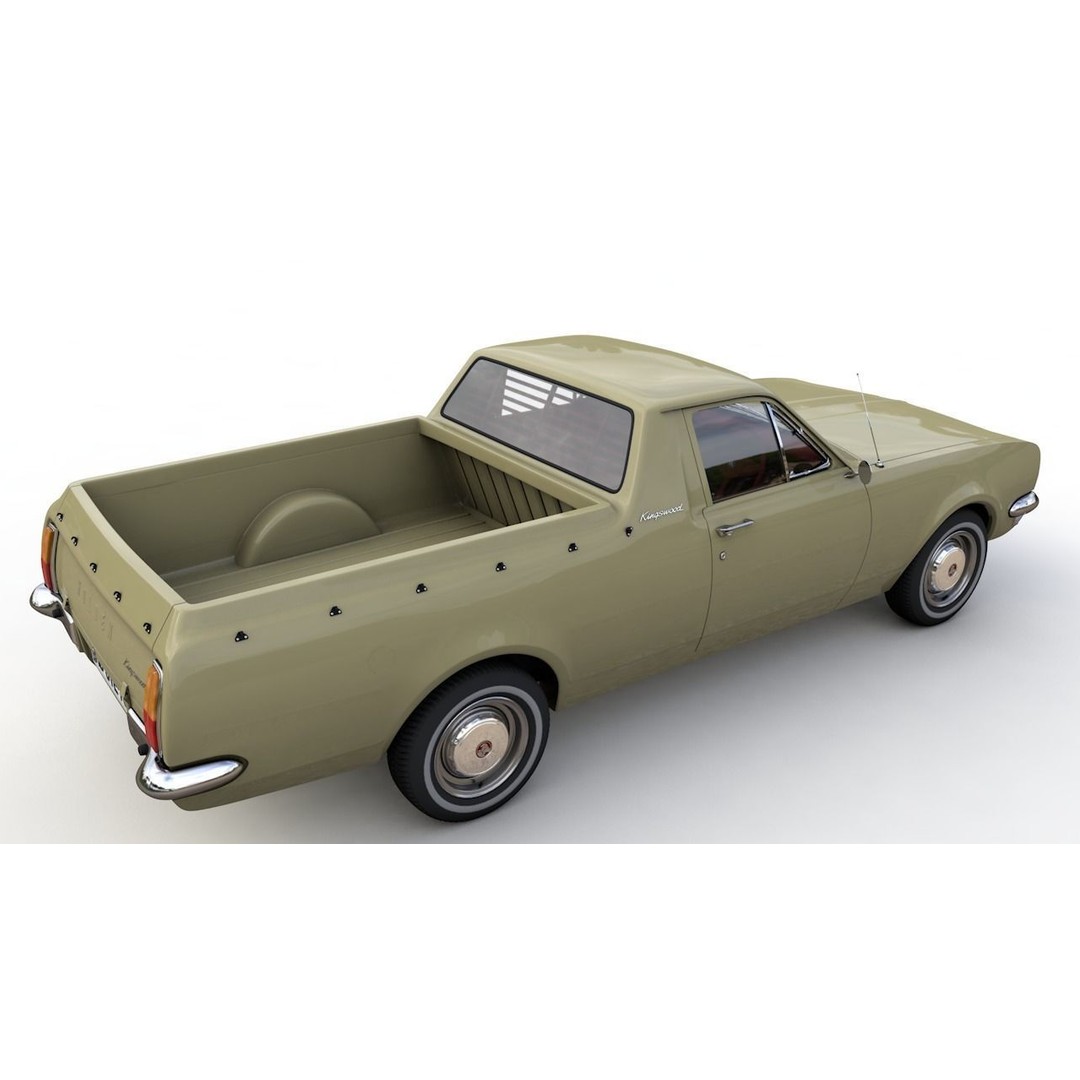 Holden HG Ute Kingswood 1970 3D Model – High Detail Game Asset, FBX - View 7