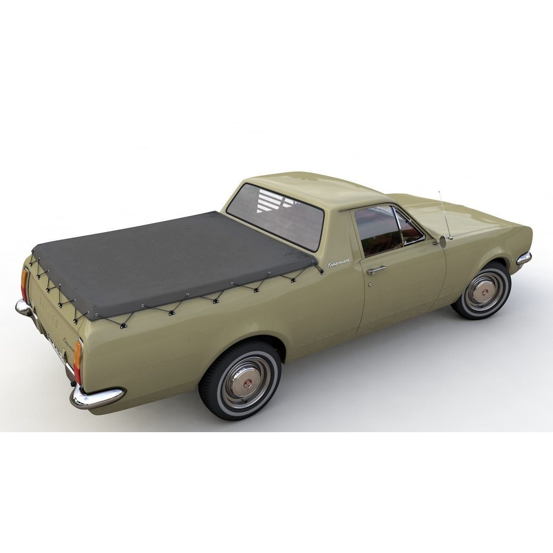 Holden HG Ute Kingswood 1970 3D Model – High Detail Game Asset, FBX - View 8