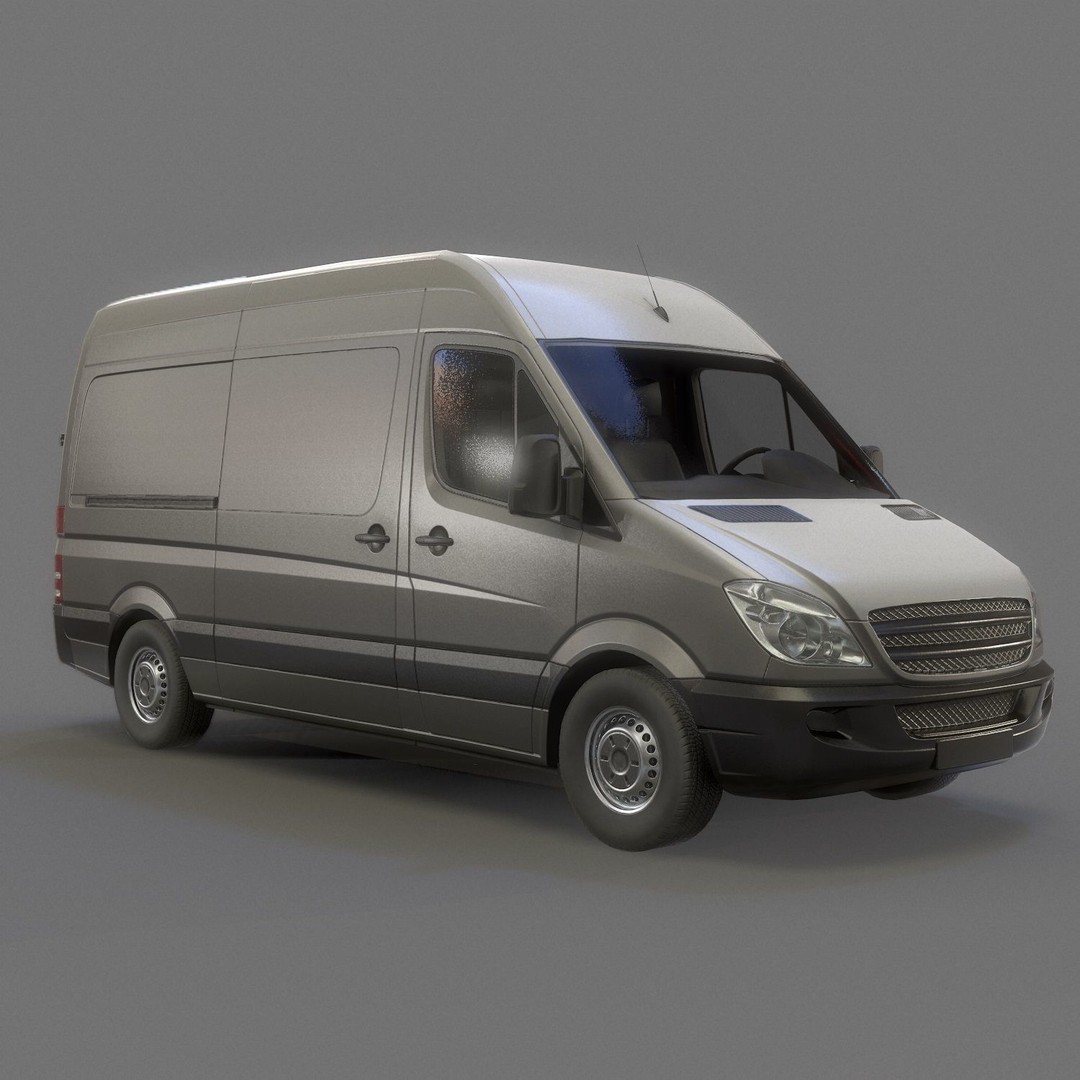 Delivery Van 3D Model – Low Poly Game Asset, FBX, PBR Textures - View 5
