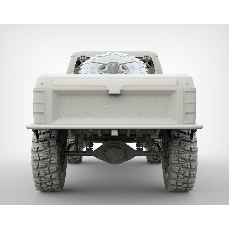 Jeep Comanche Zone Offroad 1994 3D Model – High Poly Truck with Textures - View 13