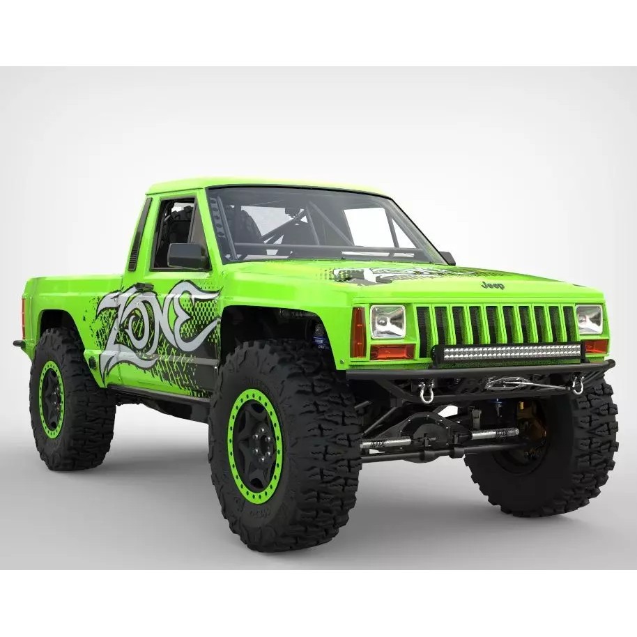 Jeep Comanche Zone Offroad 1994 3D Model – High Poly Truck with Textures - View 2