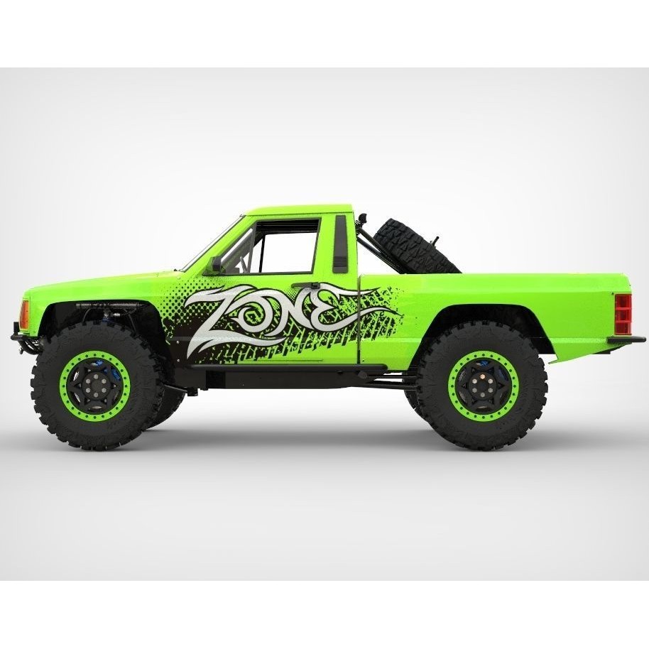 Jeep Comanche Zone Offroad 1994 3D Model – High Poly Truck with Textures - View 3