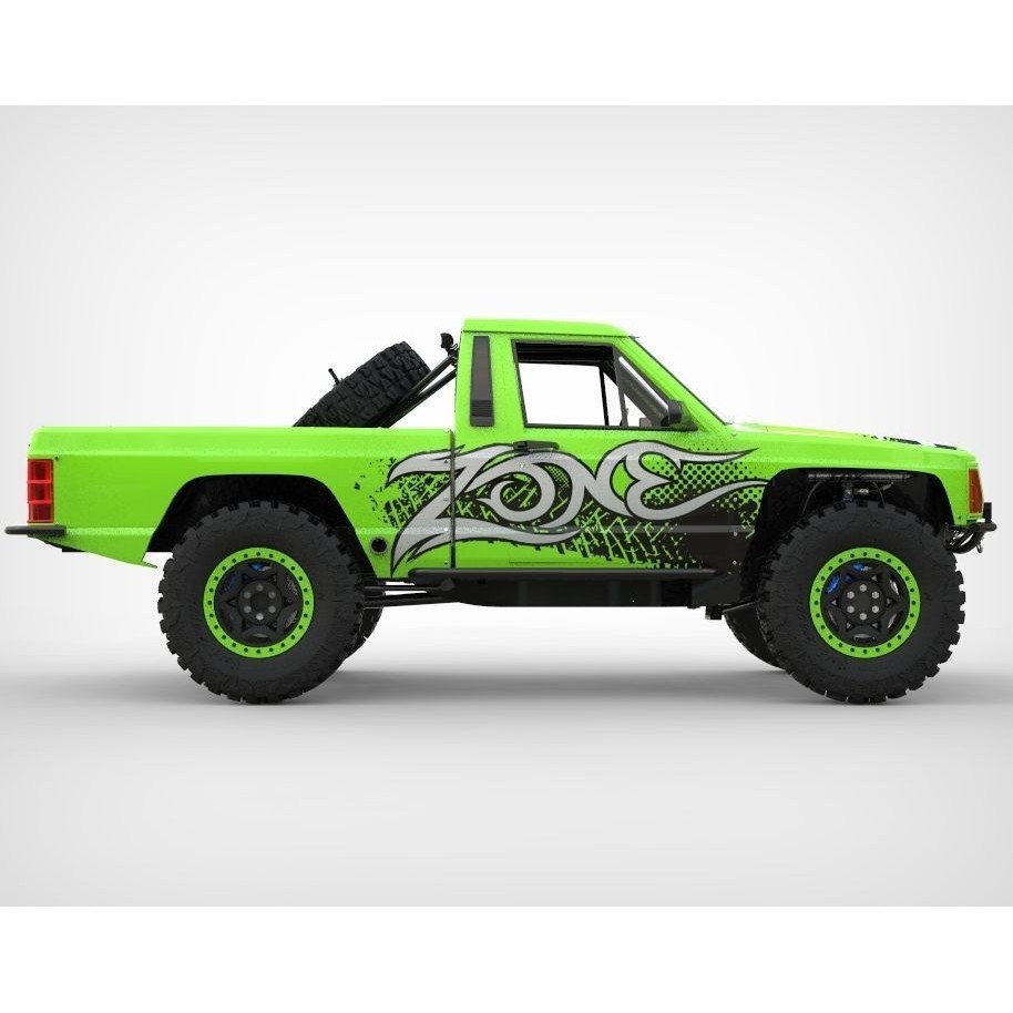 Jeep Comanche Zone Offroad 1994 3D Model – High Poly Truck with Textures - View 4