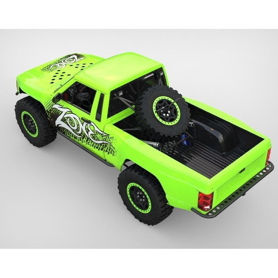 Jeep Comanche Zone Offroad 1994 3D Model – High Poly Truck with Textures - View 7