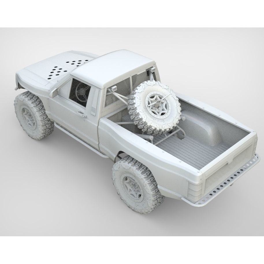 Jeep Comanche Zone Offroad 1994 3D Model – High Poly Truck with Textures - View 8