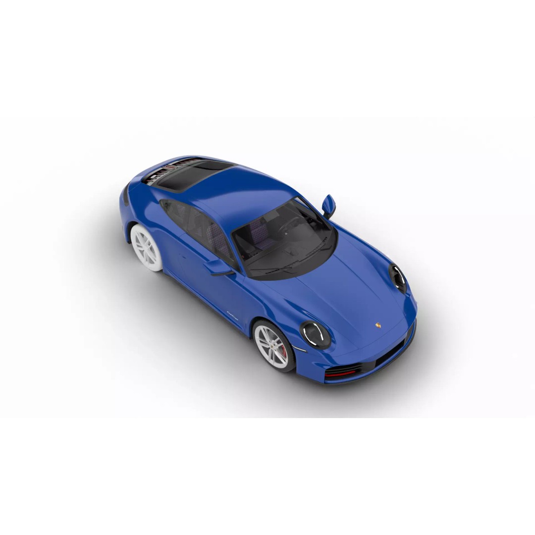 Porsche 911 Carrera T Club Coupe 2026 3D Model – High Poly Rigged Vehicle, FBX - View 10