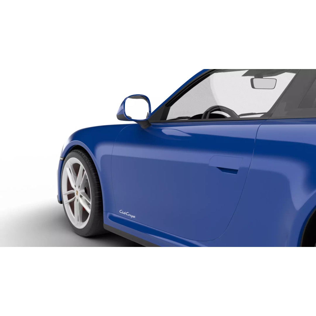 Porsche 911 Carrera T Club Coupe 2026 3D Model – High Poly Rigged Vehicle, FBX - View 17