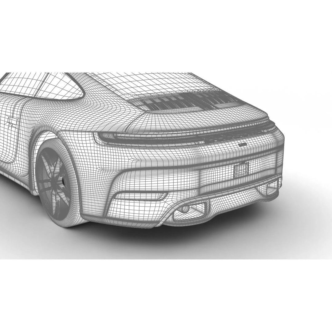Porsche 911 Carrera T Club Coupe 2026 3D Model – High Poly Rigged Vehicle, FBX - View 30