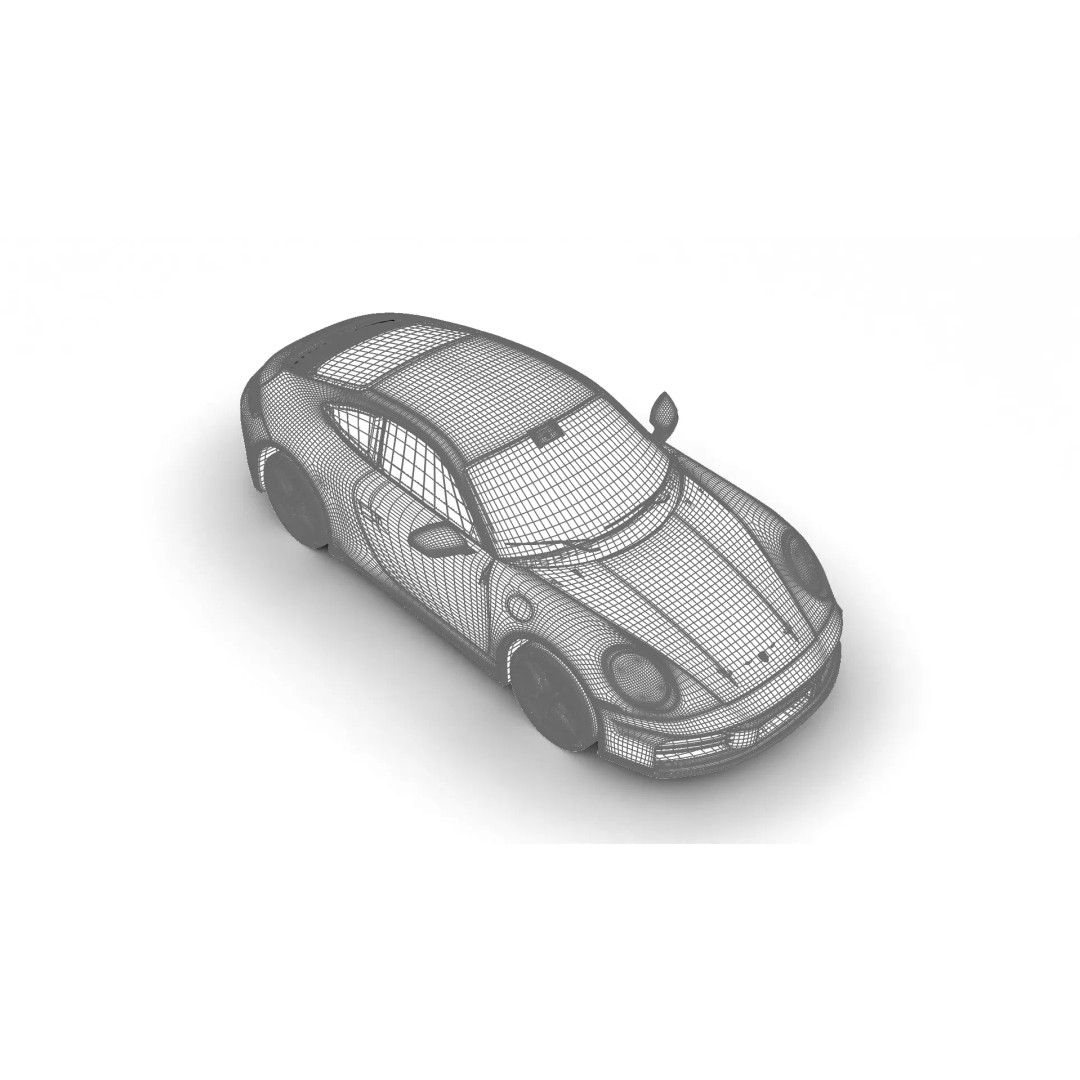 Porsche 911 Carrera T Club Coupe 2026 3D Model – High Poly Rigged Vehicle, FBX - View 35