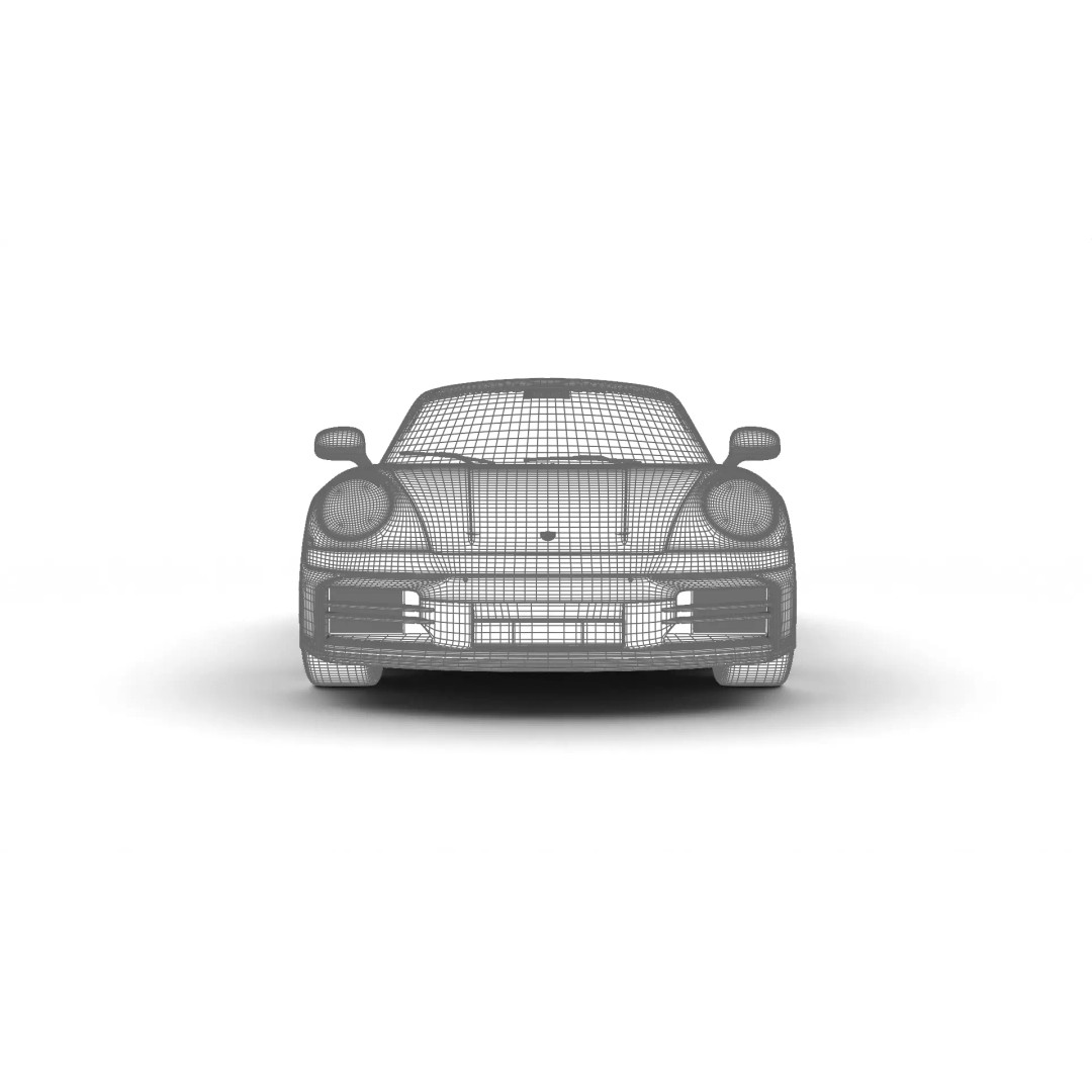 Porsche 911 Carrera T Club Coupe 2026 3D Model – High Poly Rigged Vehicle, FBX - View 39